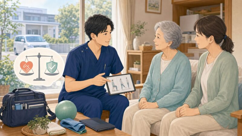 訪問看護では、組織の看板より担当者への信頼が前面に出ます