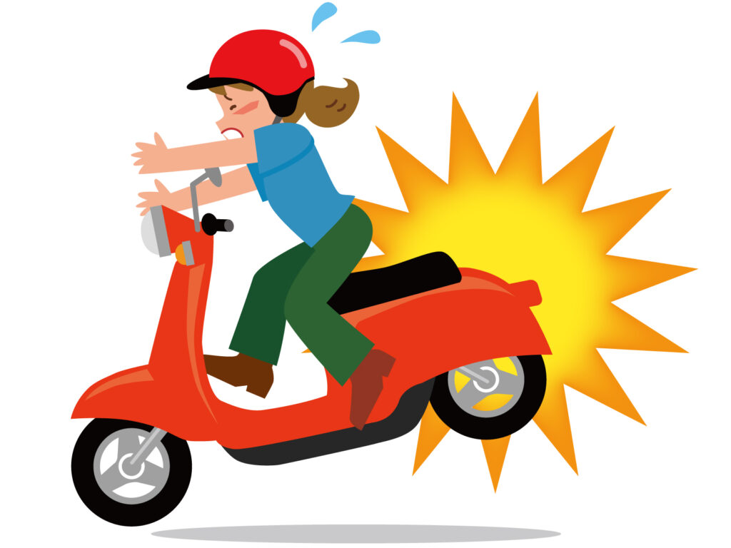 バイクで訪問するデメリット　３選