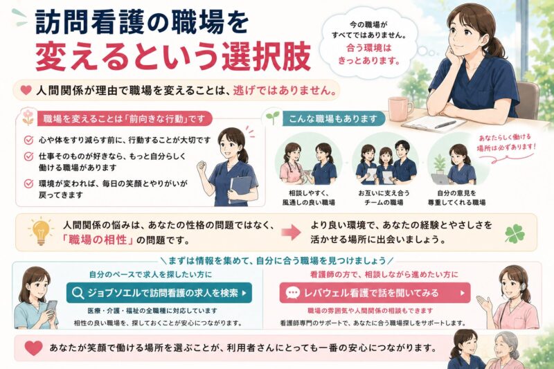 訪問看護の職場を変えるという選択肢
