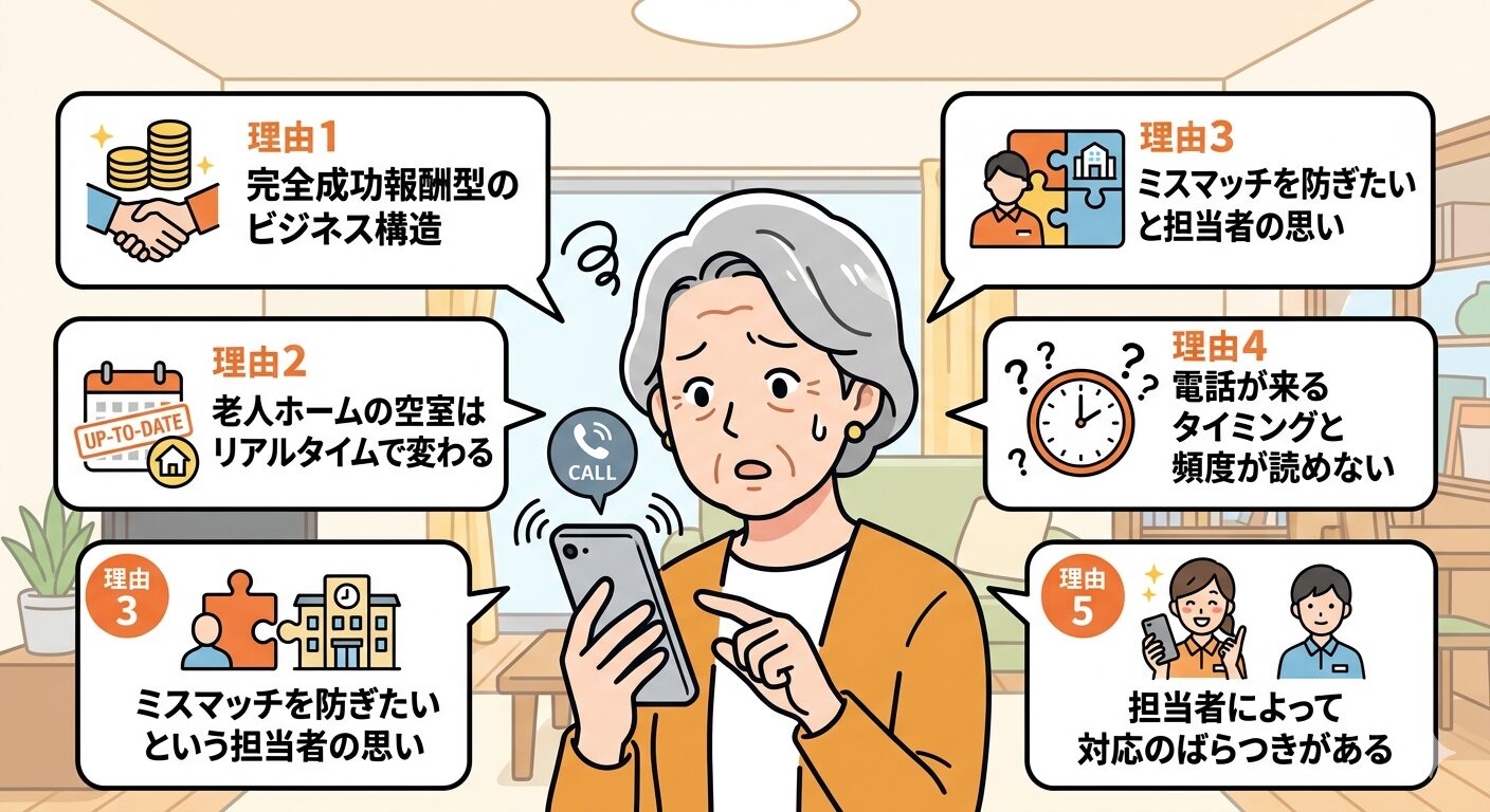 みんなの介護の電話がしつこい理由