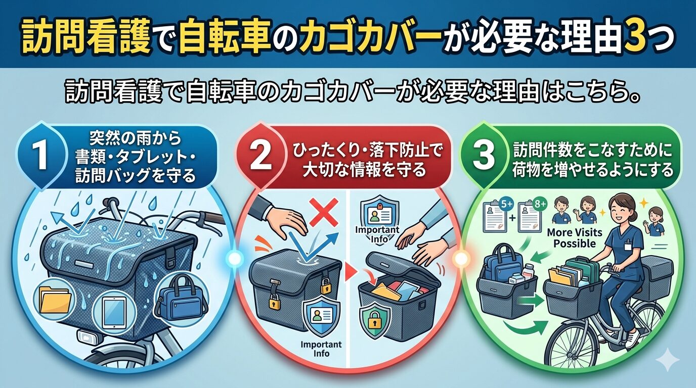 自転車カゴカバーが必要な理由