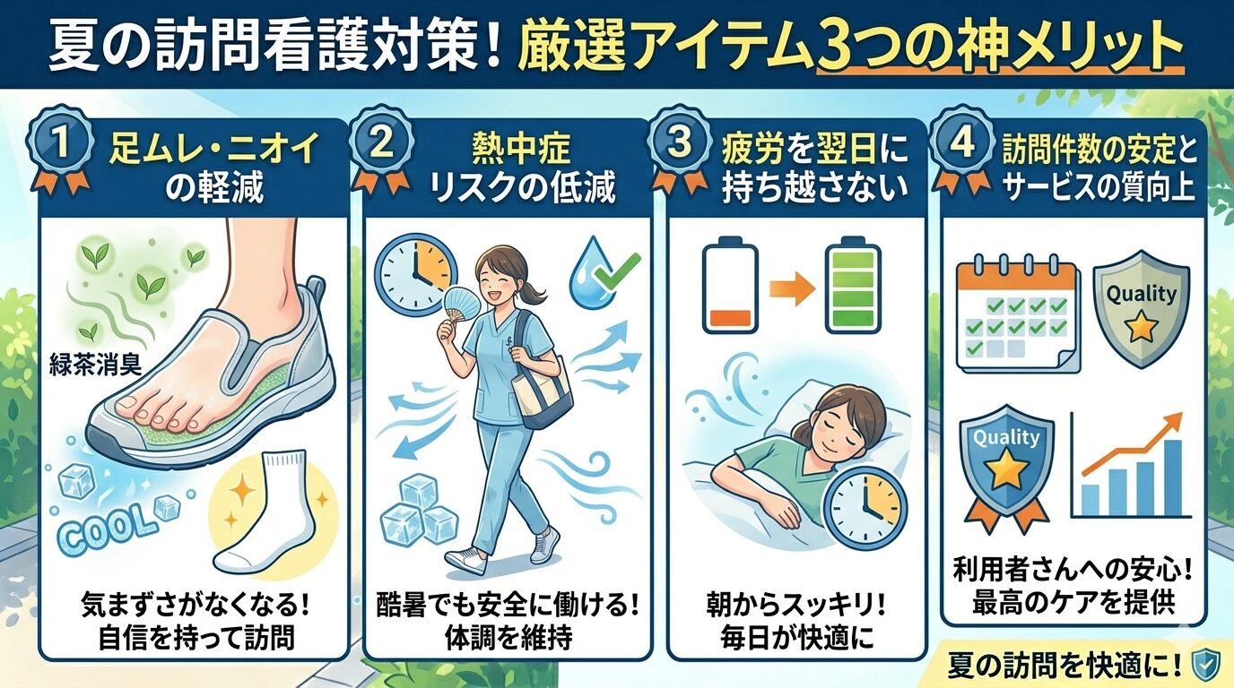 夏対策アイテムを使うメリット4つ