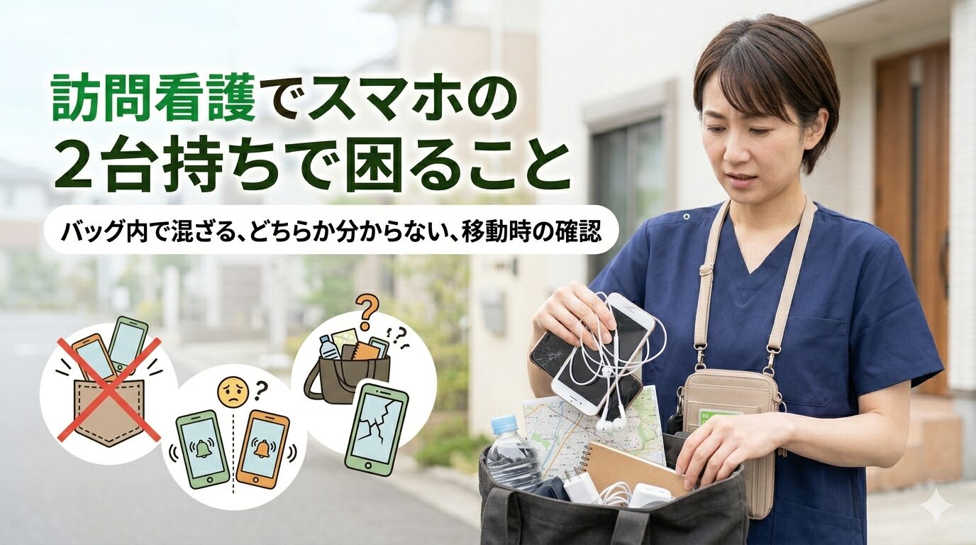 訪問看護でスマホの2台持ちで困ること