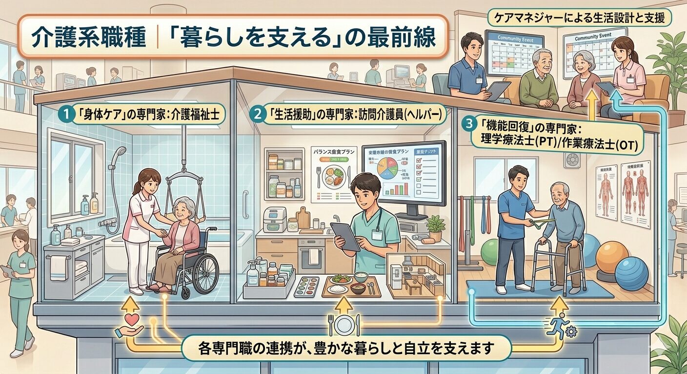 介護系職種「暮らしを支える」の最前線