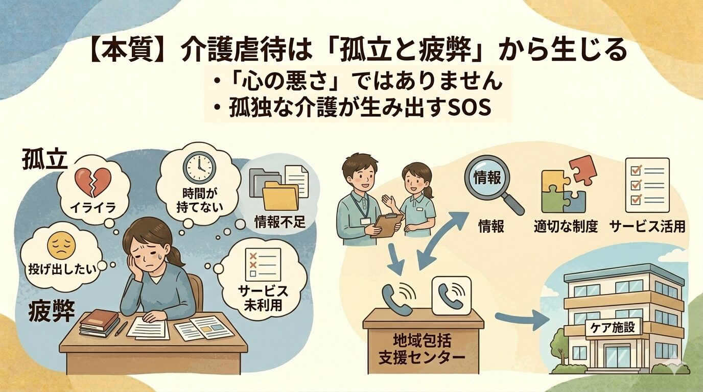 介護虐待は孤立と疲弊から