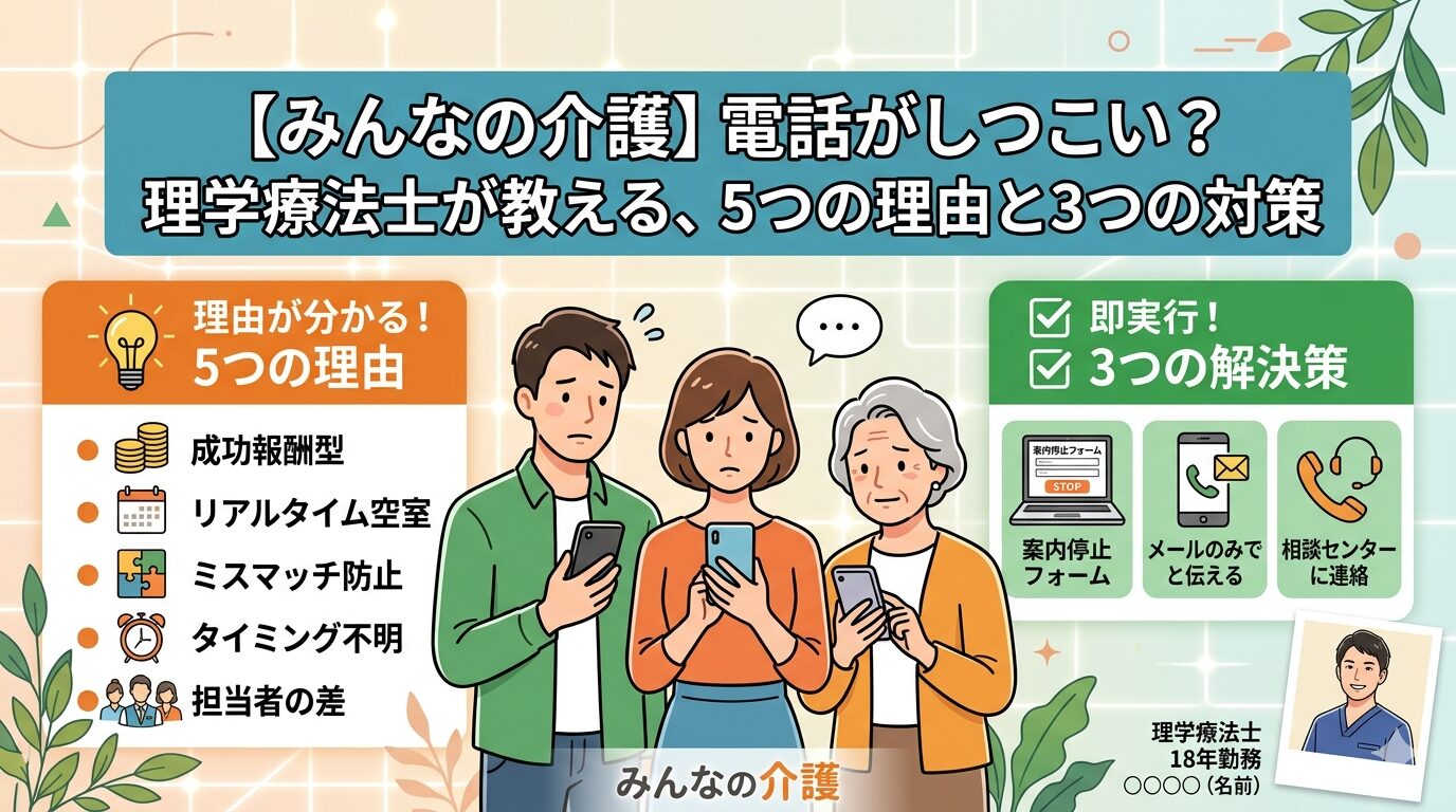 みんなの介護の電話がしつこい理由