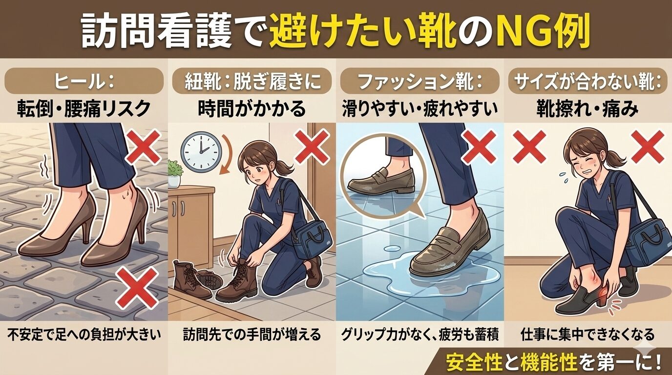 避けたい靴のNG例