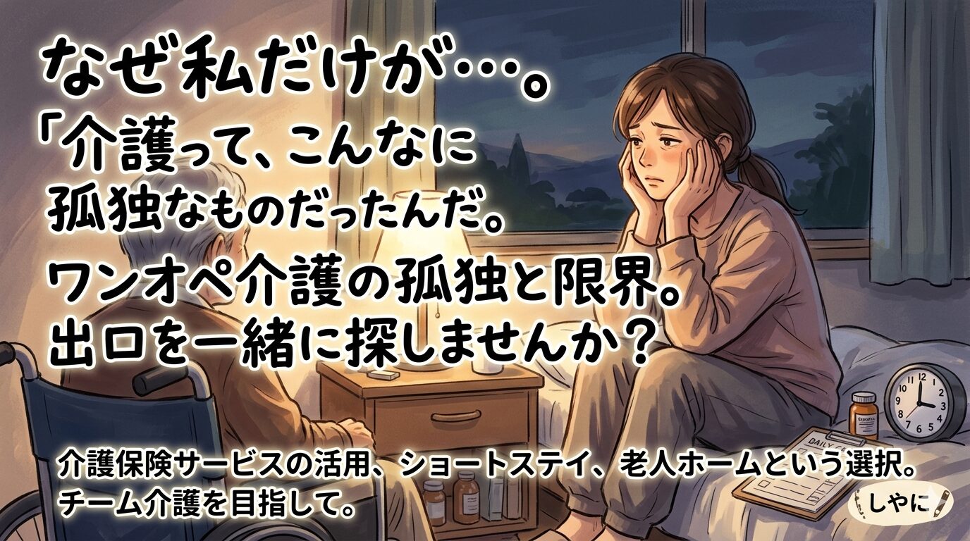 ワンオペ介護の限界と抜け出す方法