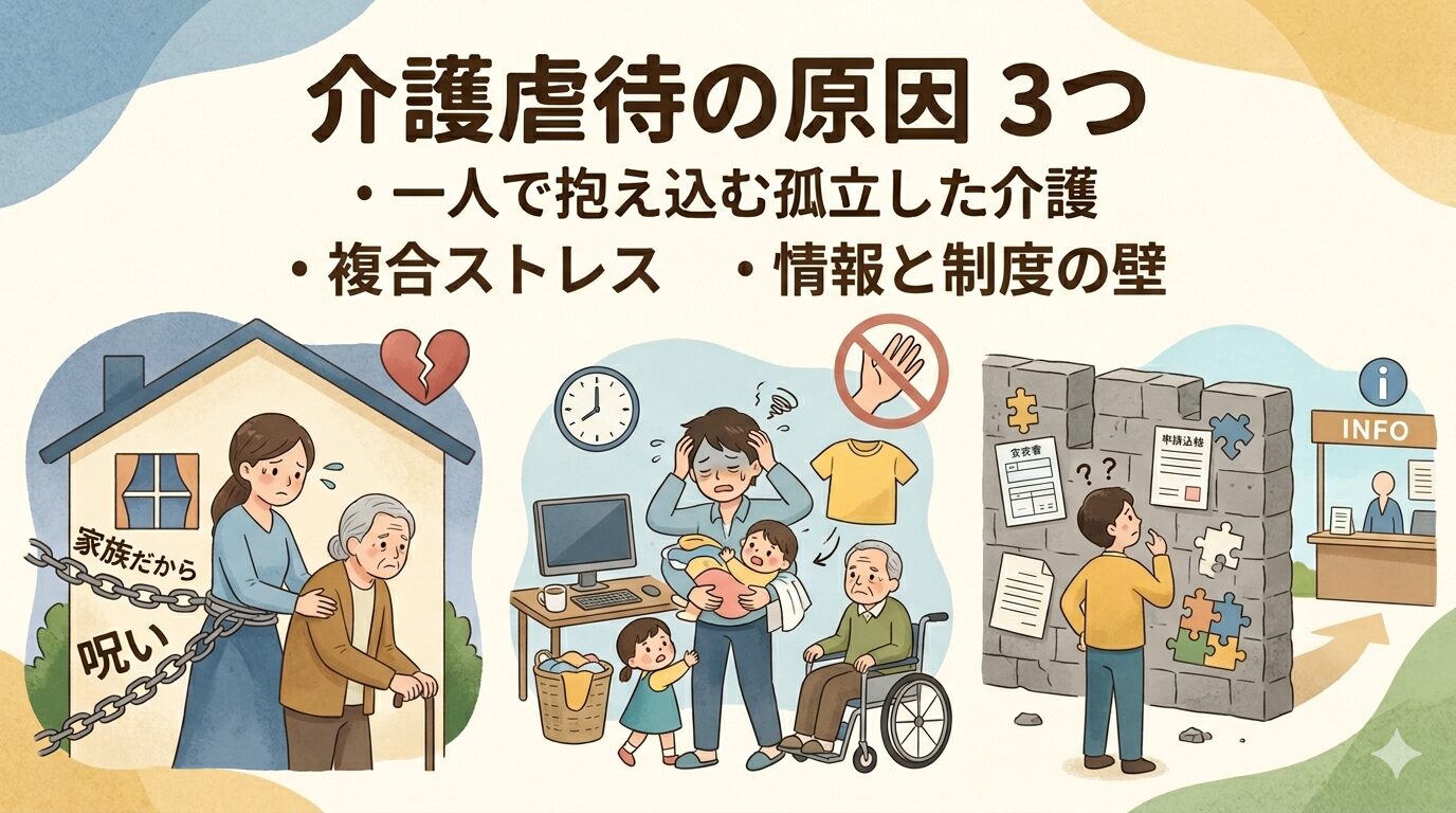 介護虐待の原因3つ