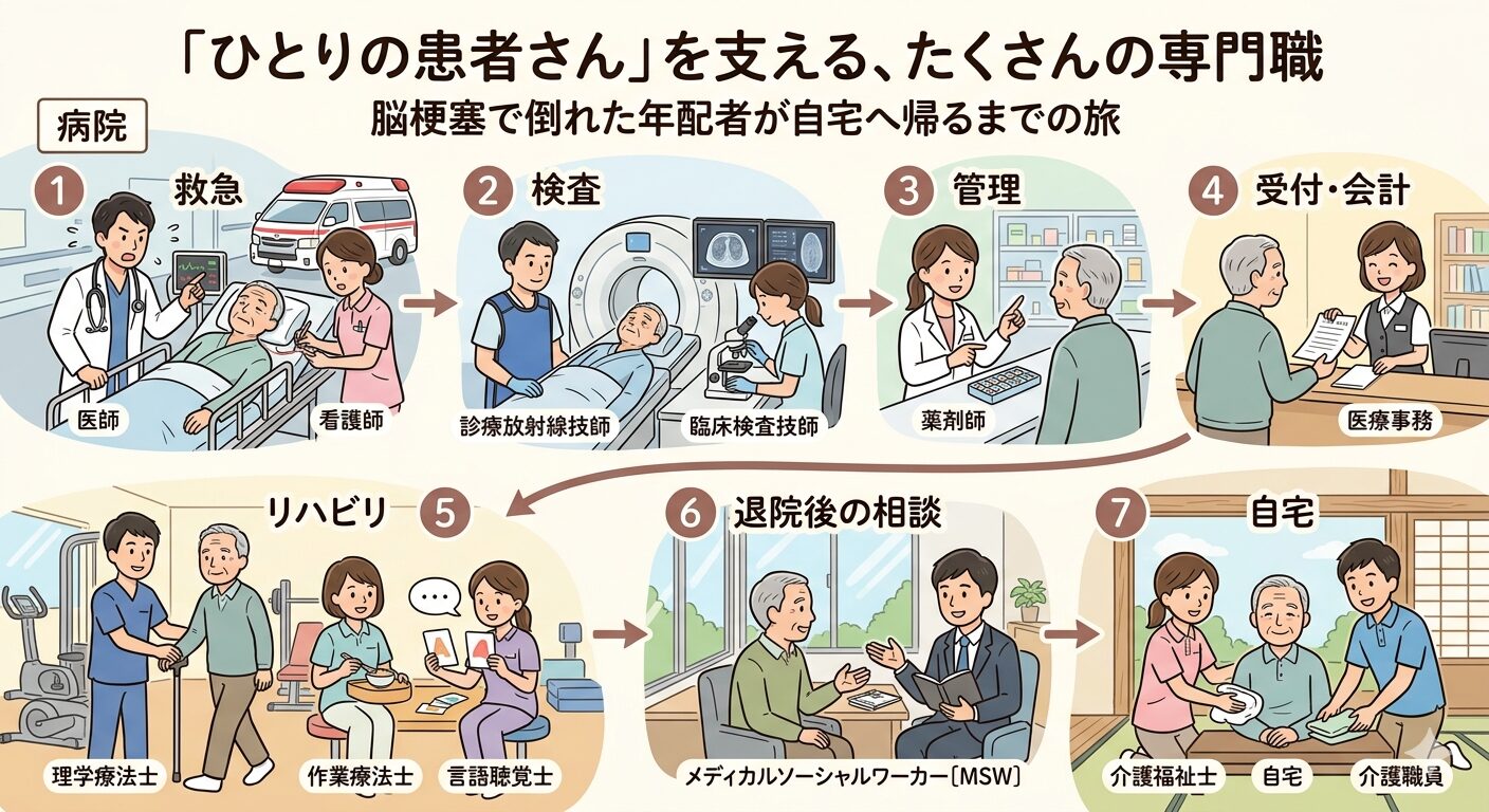 「ひとりの患者さん」を支える、たくさんの専門職