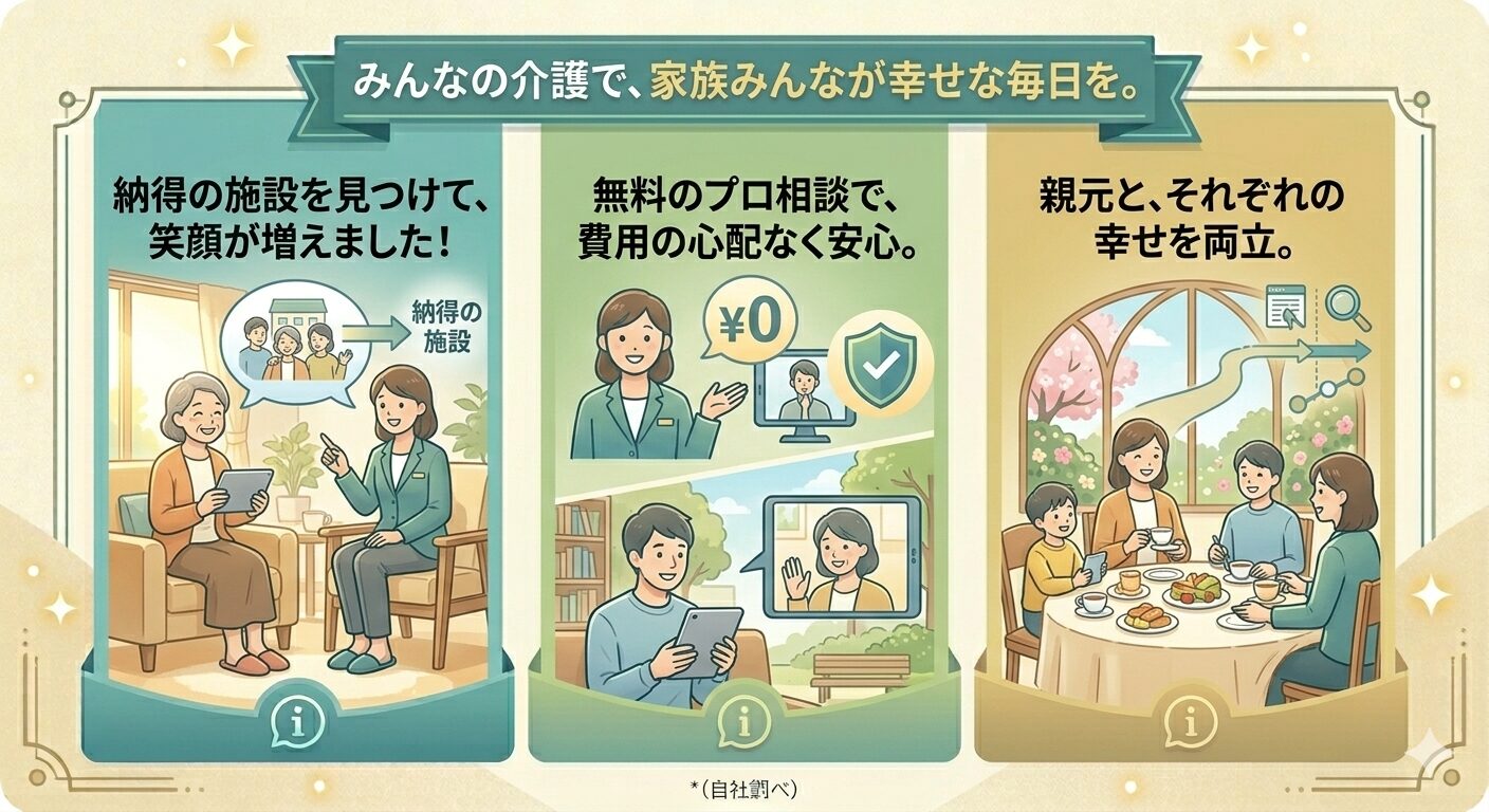 みんなの介護で幸せにする画像
