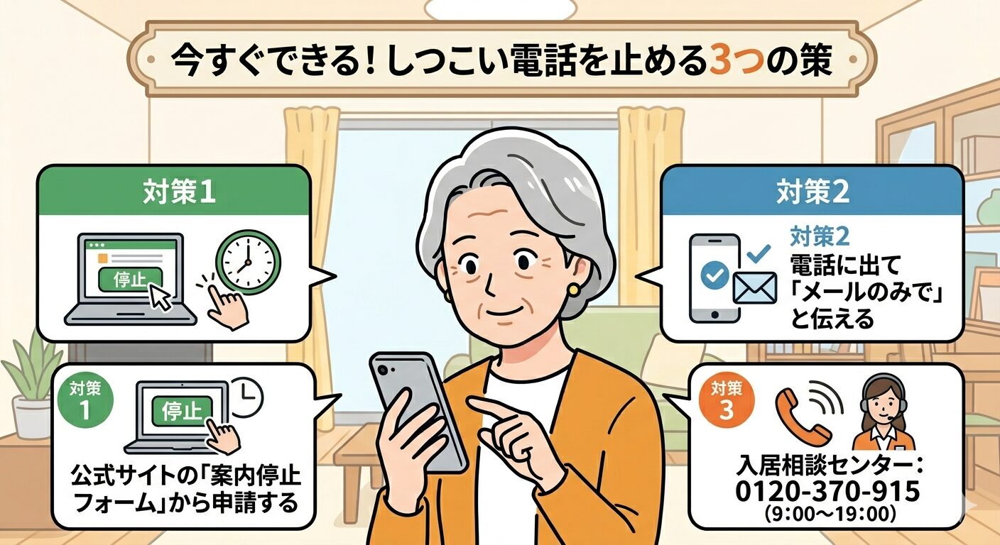 しつこい電話を止める方法
