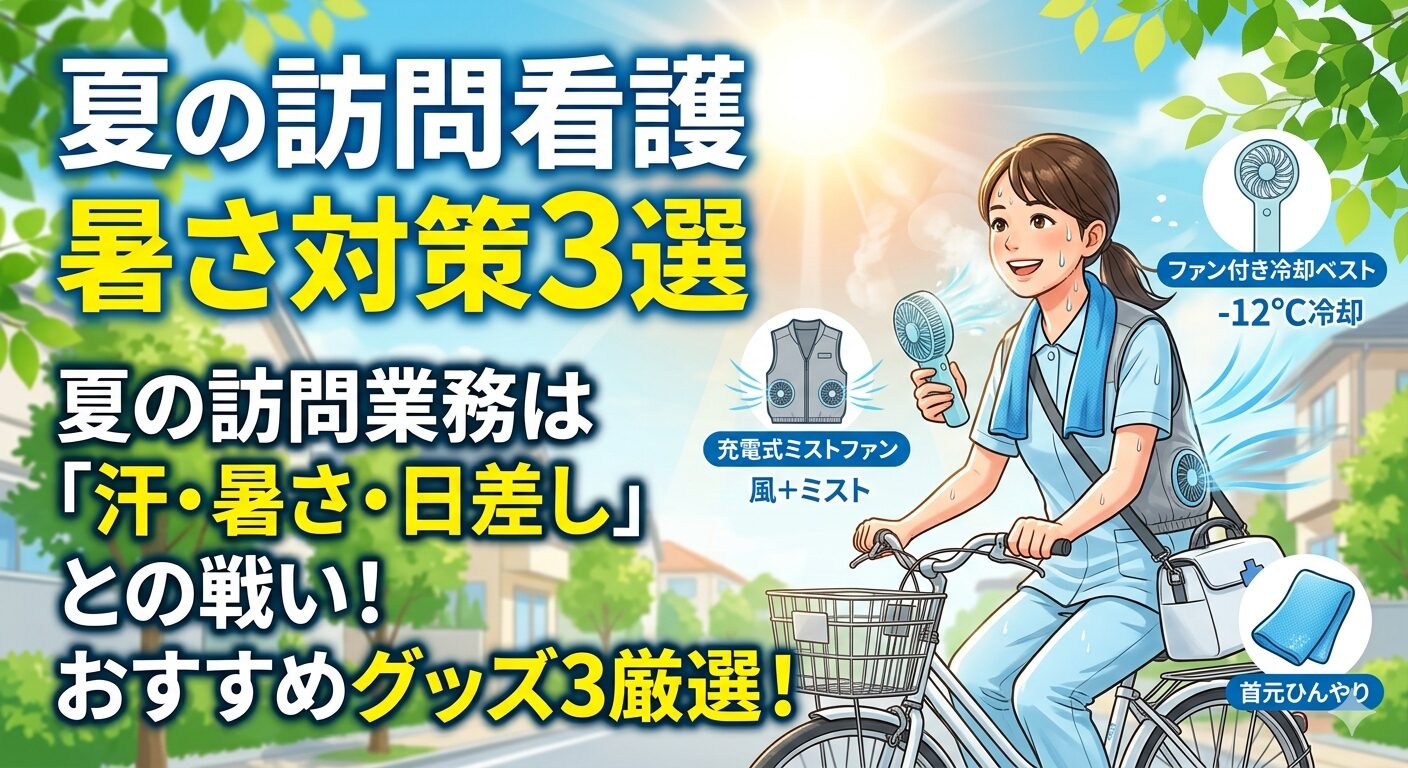 夏の訪問看護の暑さ対策
