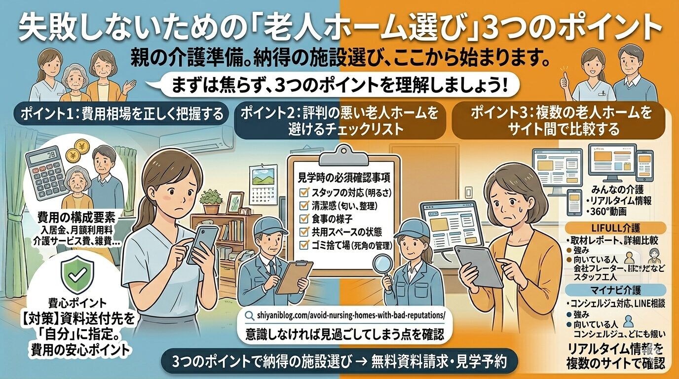 老人ホーム選びのポイント