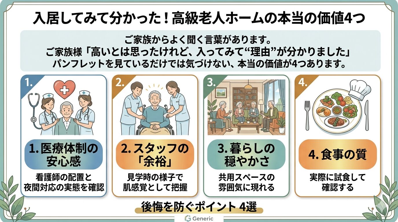 高級老人ホームの本当の価値