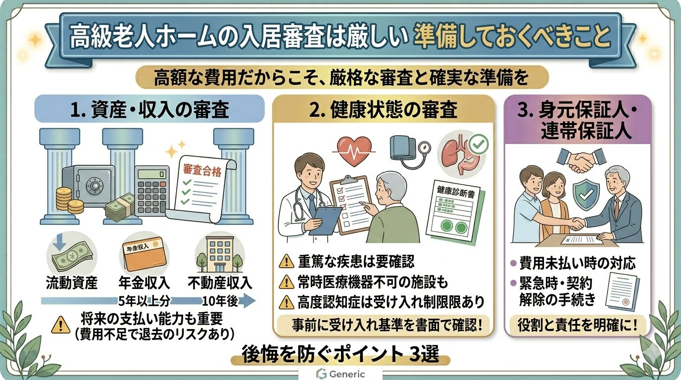 高級老人ホームの準備しておくこと