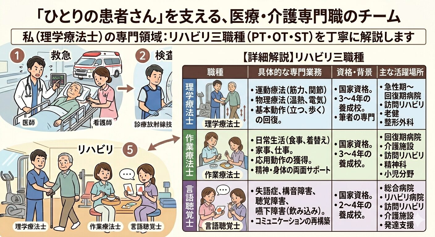 リハビリ系職種「もう一度できるようになる」を支える