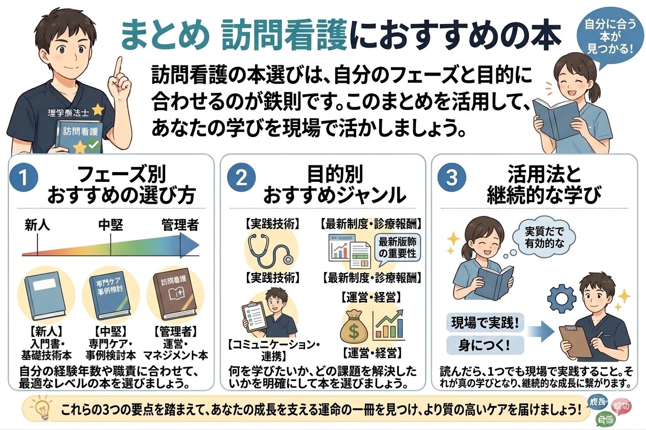 まとめ 訪問看護におすすめの本