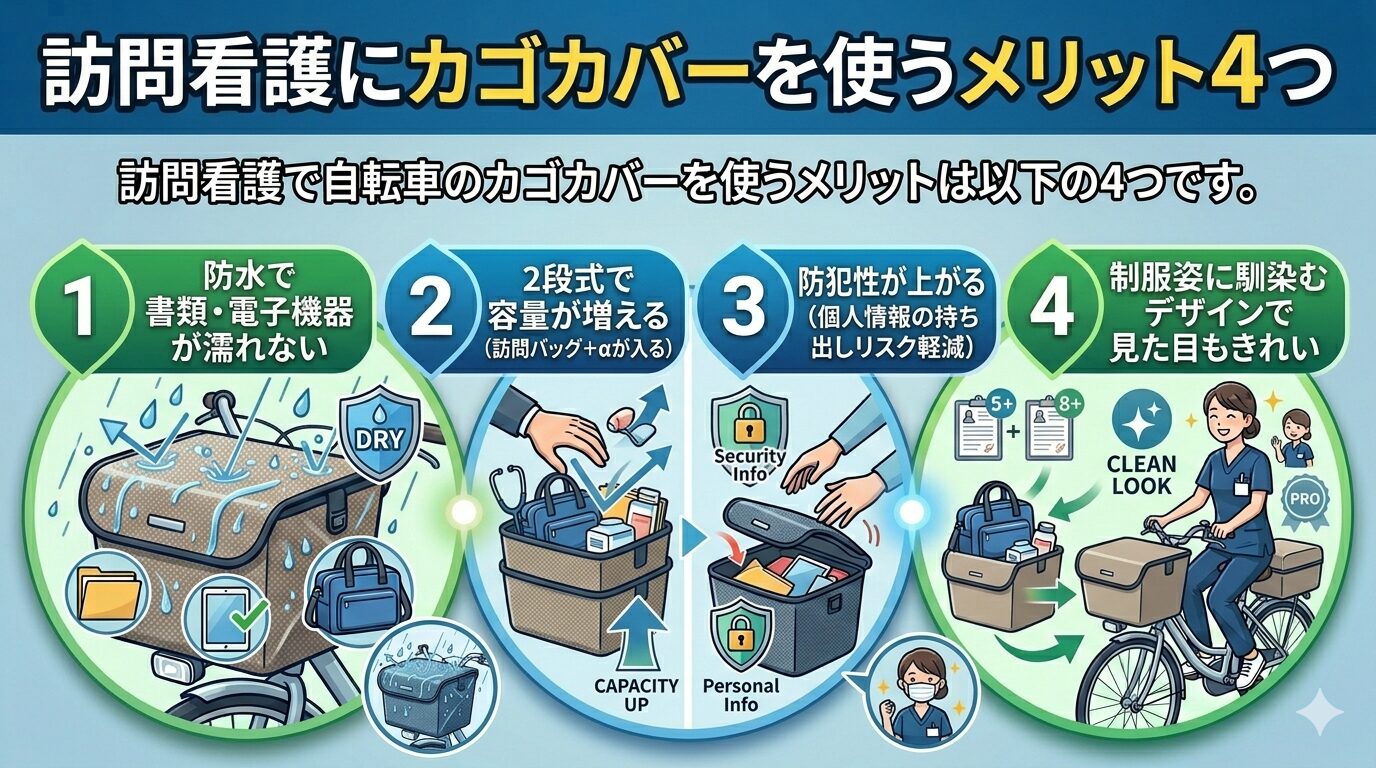 訪問看護にカゴカバーを使うメリット