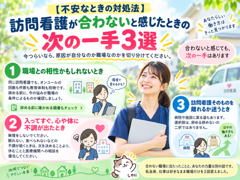 訪問看護が合わないと感じたときの次の一手3選