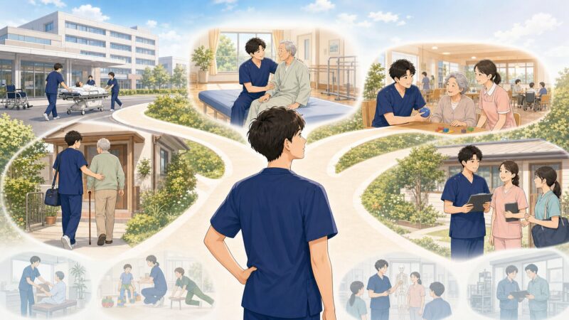 理学療法士が働ける場所は病院だけではありません